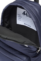 حقيبة ظهر بشعار الماركة بتصميم مقوس للأطفال